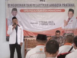 Pelantikan Anggota Pratama PKS Pemalang Hadir Rizal Bawazier DPR RI