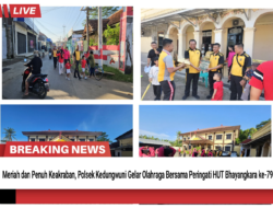 *Polsek Kedungwuni Gelar Olahraga Bersama dalam Rangka HUT Bhayangkara ke-79*