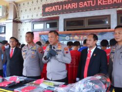 Selama Operasi Aman Candi 2025, Polres Pekalongan Ungkap Tujuh Kasus dengan 12 Tersangka