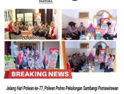 Hangatnya Kebersamaan, Polwan Polres Pekalongan Sambangi Purnawirawan Polwan