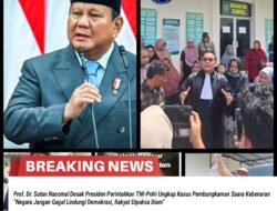 Prof. Dr. Sutan Nasomal Desak Presiden Perintahkan TNI-Polri Ungkap Kasus Pembungkaman Suara Kebenaran