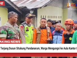 Longsor Terjang Dusun Situkung Pandanarum, Warga Mengungsi ke Aula Kantor Kecamatan