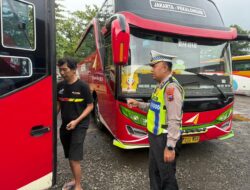 Polres Pekalongan Perketat Ramp Check Bus Jelang Nataru 2026, Prioritaskan Keselamatan Penumpang