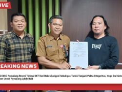 Ormas 234SC Pemalang Resmi Terima SKT Dari Bakesbangpol Sekaligus Tanda Tangani Pakta Integeritas, Yogo Darminto : Kami Siap Komitmen Untuk Pemalang Lebih Baik