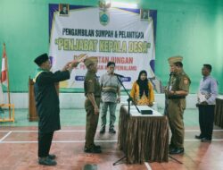 Camat Petarukan Lantik Penjabat Kepala Desa Petanjungan