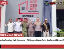 Dandim Pemalang Hadiri Peresmian 1.061 Koperasi Merah Putih, Siap Perkuat Ekonomi Desa