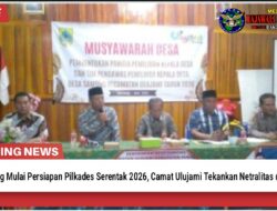 Desa Samong Mulai Persiapan Pilkades Serentak 2026, Camat Ulujami Tekankan Netralitas dan Persatuan