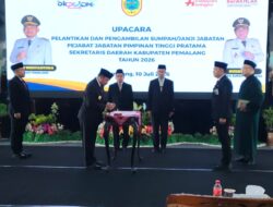 Bagus Sutopo Resmi Dilantik sebagai Sekretaris Daerah Kabupaten Pemalang, Bupati: Saatnya Memasuki Era Baru Birokrasi