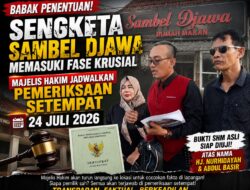 Memasuki Babak Penentuan, Sengketa Rumah Makan Sambel Djawa Memanas; Pemeriksaan Setempat Digelar 24 Juli 2026