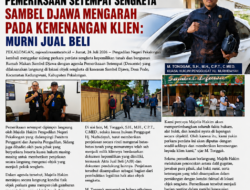 Kuasa Hukum M. Tonggak Optimistis Pemeriksaan Setempat Rumah makan”Sambel Djawa” Mengarah pada Kemenangan Klien: Murni Jual beli