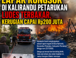 Diduga Akibat Korsleting Listrik, Lapak Rongsok di Kalirandu Petarukan Ludes Terbakar, Kerugian Capai Rp200 Juta