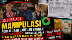 Diduga Ada Manipulasi Penyaluran Bantuan Pangan di Desa Sukra, Warga Kehilangan Hak Beras dan Minyak, Kades Disebut Paksa Pilih Bantuan