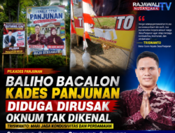 Baliho Bacalon Kades Panjunan Diduga Dirusak Oknum Tak Dikenal, Triswanto: Mari Jaga Kondusivitas dan Perdamaian