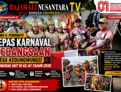 Kuwu H. Purwanto Lepas Karnaval Kebangsaan HUT RI ke-81 di Desa Kedungwungu, Meriah dengan Beragam Kreasi dan Doorprize