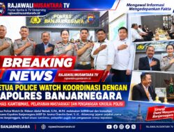 Ketua Police Watch Koordinasi dengan Kapolres Banjarnegara, Bahas Kamtibmas dan Pengawasan Kinerja Kepolisian
