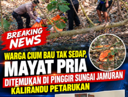 Warga Cium Bau Tak Sedap, Mayat Pria Ditemukan di Pinggir Sungai Jamuran Kalirandu Petarukan