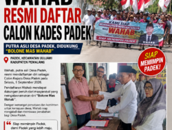 Wahab Maju Pilkades Padek! Putra Asli Desa, Diantar “Bolone Mas Wahab”, Siap Pimpin Padek