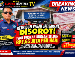 RETRIBUSI PASAR JATIBARANG DISOROT! IWOI UNGKAP DUGAAN SELISIH RP2,65 JUTA PER HARI