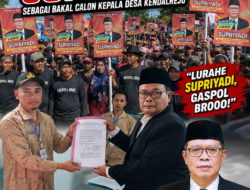 Lautan Warga Kawal Pendaftaran Supriyadi sebagai Bakal Calon Kepala Desa Kendalrejo, Yel-Yel “Lurahe SUPRIYADI, Gaspol Brooo!” Menggema