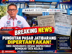 PUNGUTAN PASAR JATIBARANG DIPERTANYAKAN, IWOI INDramayu DESAK INSPEKTORAT BONGKAR TATA KELOLA